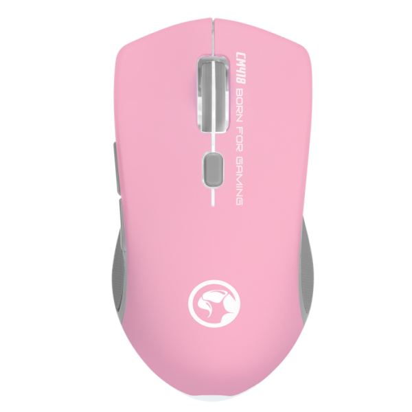 Kit De Teclado Y Mouse Gamer Marvo Cm418 Inglés Us De Color Rosa
