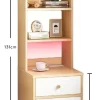 Buro Recámara Multiusos Estante Luz Led