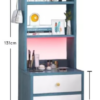 Buro Recámara Multiusos Estante Luz Led