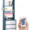 Buro Recámara Multiusos Estante Luz Led